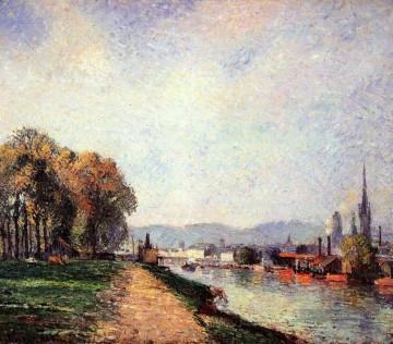Camille Pissarro Werke - Ansicht von Rouen 1883 Camille Pissarro